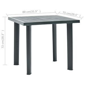 Medium Lightweight Green <b>Plastic</b> Outdoor <b>Table</b> for Gardening - Product Image 6