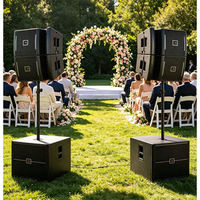 Système de sonorisation professionnel Line Array 4x VRX932LA 12" Neo Tops 2x VRX918S 18" Subs Mixeur 8 canaux Amplificateur 4 canaux Micro sans fil Séquenceur