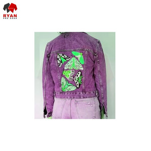 Ryan Pro Gear <b>Customized</b> <b>Denim</b> <b>Jacket</b> For Women Breathable and Comfortable Fabric with <b>Customized</b> Logo OEM Design - Product Image 2