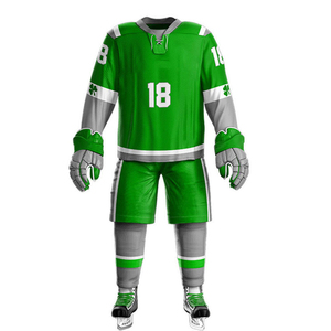 Custom Ice Hockey Uniform Sublimated Hockey Jersey and Pants Set Team Wear Professional Kit Breathable Short Sleeve Wholesale - Product Image 1