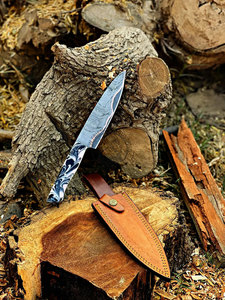 Brand New Edition VG10 Custom Handmade Luxury Japanese Copper Damascus Steel <b>Kitchen</b> Chef <b>Knife</b> W/Resin Handle Extra <b>Sharp</b> Razor - Product Image 4