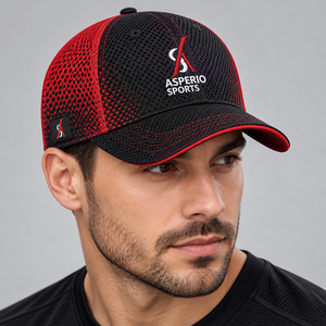 Gorra de malla personalizada ajustable tipo camionero, transpirable, con parte trasera de malla, material de poliéster, ligera, cómoda, para deportes casuales al aire libre - Product Image 1