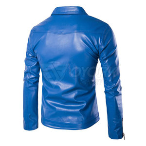 Chaqueta de cuero para hombre disponible en diferentes colores al mejor precio, chaqueta de cuero para uso en exteriores, chaqueta de invierno. - Product Image 2