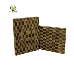 Tabla de cortar de madera de teca maciza de lujo, bloque de carnicero de grano final, tabla de picar de madera resistente al por mayor - Product Image 3