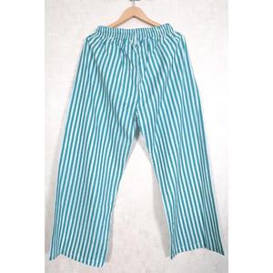 Pantalones de Salón a Rayas de Algodón Ecológicos para Mujer, Pantalones de Pijama Casuales de Verano, Tela Suave y Transpirable, Cómodos para Uso Diario - Product Image 4