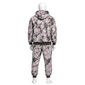 Conjunto Deportivo de Invierno para Adultos, Sudadera con Capucha y Pantalones Deportivos, Forro de Algodón, Logotipo Frontal Personalizable, Transpirable - Product Image 5