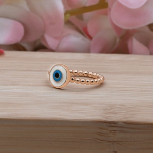 Gorgeous Drop Oil <b>Evil</b> <b>Eye</b> <b>Ring</b> Unique Statement Gold Plated Turkish <b>Eye</b> Jewelry 925 Sterling Silver <b>Rings</b> for Party Gift - Product Image 6