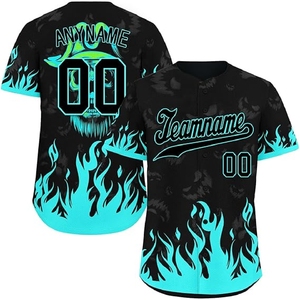 Maillot de baseball personnalisé imprimé par sublimation, respirant, à séchage rapide, vêtements de sport pour athlètes - Product Image 1
