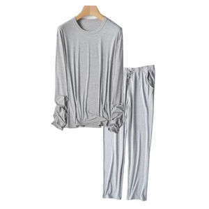 Ensemble de pyjama pour homme respirant à manches courtes pour toutes les saisons, vêtements de nuit décontractés pour la maison - Product Image 3