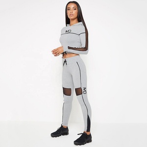 Womens Sweat Pants Jogger With Hoodie <b>Set</b> Tracksuit 2026 High Quality Lightweight Print Gym Wear Womens - Product Image 5