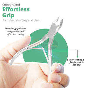 Cortacutículas y Cortaúñas Profesional de Acero Inoxidable con Cuchillas Afiladas para el Cuidado de los Dedos y de Bebés, Doble Acción de Resorte - Product Image 6