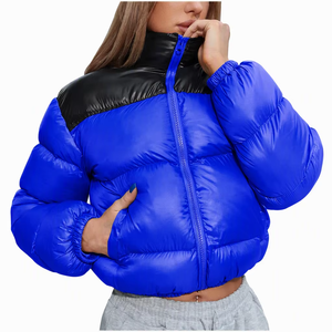 Doudoune matelassée tendance pour femme 480 GSM, manteau d'hiver long isolé thermiquement, imperméable avec capuche, personnalisable OEM/ODM - Product Image 6