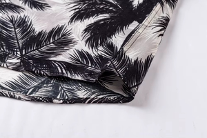 Chemise hawaïenne boutonnée à fleurs tropicales pour hommes, chemises de plage pour hommes, chemises boutonnées à manches courtes, hauts tropicaux d'été - Product Image 2