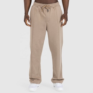 <b>Wholesale</b> Custom Design and Style <b>Joggers</b> Trousers Custom Embroidered Logo Elastic Waist Plain Casual Pleated <b>Sweatpants</b> For <b>Men</b> - Product Image 1