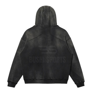 Sudadera con Capucha Premium Sun Fade Basics, Precio al por Mayor, Algodón Suave, Estilo Vintage Lavado, Ropa Casual, Sudaderas con Capucha Desgastadas - Product Image 2