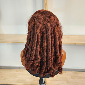 Vietnamese Virgin Hair Long Bouncy Curly for Lace <b>Wig</b> Transparent Double Drawn 13X4 Closure <b>Glueless</b> 180-200% Density Medium - Product Image 4