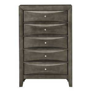 Mobili gloria Marilla G1505-CH grigio cassettiera elegante - Product Image 2