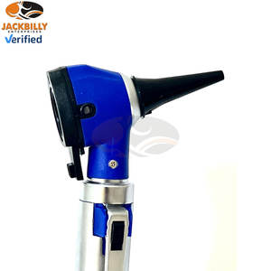 Pochette de protection compacte pour ampoule de rechange, otoscope en acier inoxydable à fibre optique mini format poche, deux embouts de speculum - Product Image 2