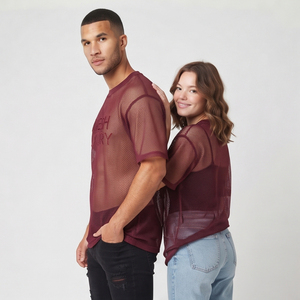Sheer Mesh T <b>Shirt</b> <b>See</b> <b>Through</b> Sexy Lightweight Casual Top Custom Embroidery Transparent T <b>Shirts</b> Shorts Sleeve O-Neck Sheer Tee - Product Image 4