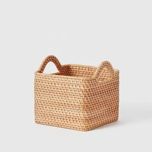 Panier en rotin européen de forme naturelle/personnalisée, mobilier de bureau et commercial, réglable (autre) en rotin pour le bureau - Product Image 4