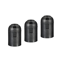 Douille de lampe filetée 250V E27 57x37mm à visser pour ampoule LED, support de lampe pour luminaires suspendus rétro, noir, lot de 3