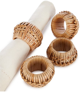 100% Handmade Rattan Woven Round Napkin Rings 6 Pieces For Hotel & Home Kitchenware <b>Set</b> At Affordable Price - Product Image 6
