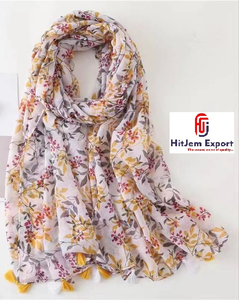 Custom Printed Long <b>Scarf</b> Soft Fabric Fashion Head <b>Scarf</b> Private Label Low MOQ OEM ODM Custom Textile Manufacturer - Product Image 1