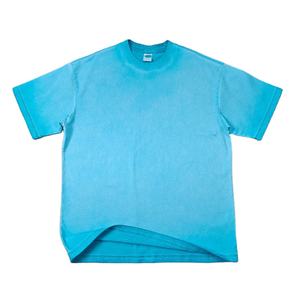 T-shirts en coton 100% respirant et écologique pour hommes, coupe classique, col en V, logo personnalisé, 220 g/m², 2026 - Product Image 3