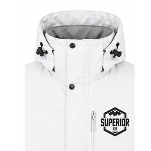 <b>Men's</b> Premium Winter Parka Coat with Adjustable Drawstring Hood, <b>Soft</b> Lining, Durable Fabric and High Quality Stitching - Product Image 3