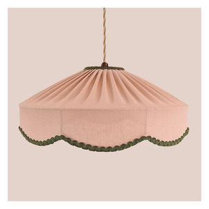Lámpara Colgante de Tela Calm & Crafted, Iluminación Boho de Lujo con Texturas Naturales de Hierba Marina, Ratán y Yute para Espacios Sofisticados - Product Image 4