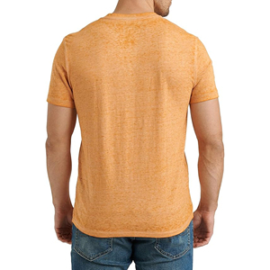 T-shirt professionnel pour homme à col en V, respirant, 100 % coton, design simple et de haute qualité, coupe oversize, uni, pas cher, avec faible MOQ - Product Image 6