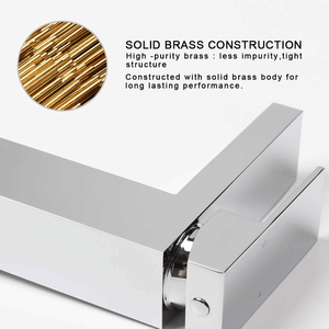 Rubinetto da Bagno Moderno Monocomando in Ottone Massiccio Cromato Lucido, Elegante Rubinetto per Lavabo Cromato - Product Image 4
