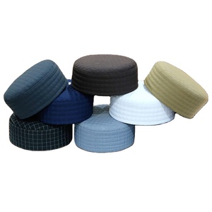Custom Logo Nawaz Kufi Muslim Cap Prayer <b>Hat</b> Polyester Cotton Casual Daily Use Wholesale Mens Islamic Headwear New Design - Product Image 1