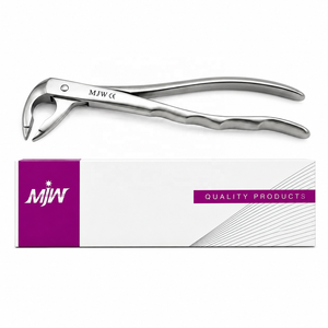 Forceps d'extraction dentaire pour dents antérieures inférieures à pointes crantées, en acier inoxydable, instrument universel d'extraction dentaire certifié CE et ISO - Product Image 5