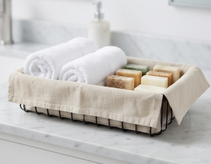 Modern Rectangle Metal Wire Storage <b>Basket</b> Black Stackable Multi Purpose Organizing <b>Tray</b> for Neatening and Home Use - Product Image 4