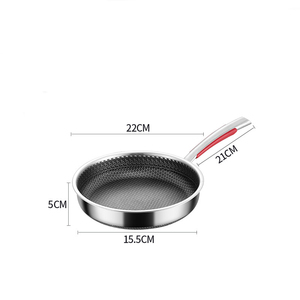 Premium Deep Saute Pan With Tempered Glass Lid Professional Grade Stainless Steel Body Nonstick Scratch Resistant Interior - Product Image 2