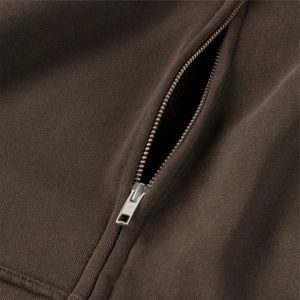 Nouveau style, meilleur matériau, arrivé récemment, sweat à capuche pour homme avec fermeture éclair, broderie personnalisée effet vieilli, prix bas, fabricant de premier plan, confortable. - Product Image 4