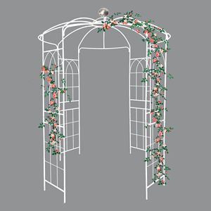 Arco da Giardino in Ferro a Forma di Gabbia per Uccelli, Pergola per Cerimonie Nuziali 81.3FT X 114.2FT, Gazebo in Metallo per Giardino - Product Image 4