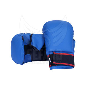 Professional Custom Design Sports Semi Contact Gloves Heavy Duty Leather Made Semi Contact Gloves - Product Image 4