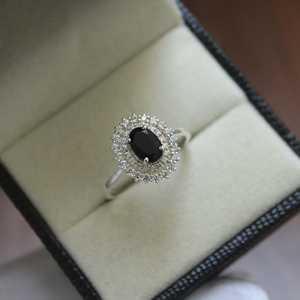 Natural Black Onyx <b>Ring</b> Handcrafted S925 Sterling Silver <b>Dainty</b> Wedding <b>Ring</b> Elegant Fine Jewelry For Women - Product Image 5