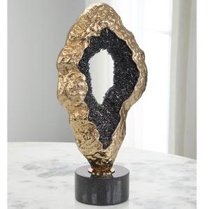 Sculpture abstraite sur mesure en laiton et aluminium, art décoratif en métal, statue décorative, figurine en métal pour hôtel, décoration de table à domicile - Product Image 1