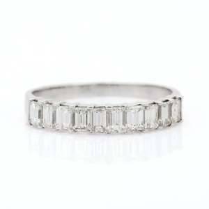 18K Gold Diamond Wedding Band-Men's <b>Resizable</b> Micro Insert <b>Ring</b> Set - Product Image 1