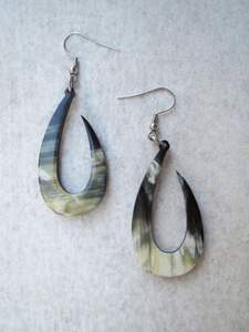 Boucles d'oreilles en corne de buffle de haute qualité, dernier design, pour femmes, nouvelle mode, bijoux faits à la main, toucher animal réaliste - Product Image 3