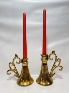 Ensemble de porte-bougies modernes en aluminium, élégants supports décoratifs pour bougies pour mariage, table à manger, hôtel, restaurant - Product Image 5