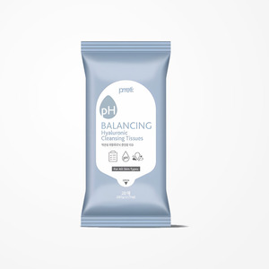 แผ่นเช็ดทำความสะอาดเครื่องสำอาง Prreti Korean K-Beauty Hyalruronik Cleansing Tisyu 20 แผ่น ผลิตในเกาหลี ผลิตภัณฑ์ดูแลส่วนบุคคล ของใช้ในครัวเรือน - Product Image 5
