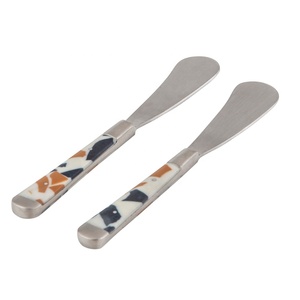 Stainless Steel Royal Design Wooden Handle Tools <b>Set</b> Many Design and Color Resin Handle Gold Luxury Kitchen <b>Cheese</b> <b>Set</b> - Product Image 2