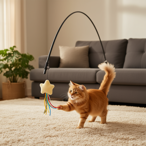 Juguete Interactivo para Mascotas con Forma de Estrella de 46 cm, Varita de Juego para Estimular el Movimiento - Product Image 2