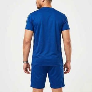 2026 Unisex Summer Co Ord <b>Set</b> Meyba Sports Men's Blue Sporty Crew Neck T-Shirt And Shorts <b>Set</b> Quick Dry <b>Knitted</b> Summer Outfit - Product Image 5