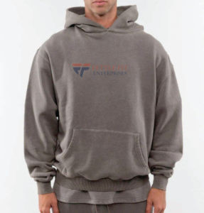 เสื้อฮู้ดดี้สตรีทแวร์หรูหราแบบ OEM ผ้าฟลีซหนา 430 GSM ทรงปกติ สกรีนโลโก้ตามสั่ง ผลิตในอเมริกา สำหรับแบรนด์ต่างๆ - Product Image 2