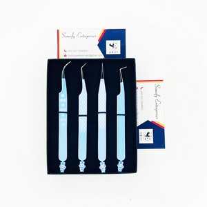 Pinzas para Pestañas Somofy Enterprises de Acero Inoxidable con Punta Suave, Juego de Precisión, Caja con Logotipo Personalizado, 10 mm, Agarre Perfecto, Papel Personalizado - Product Image 5